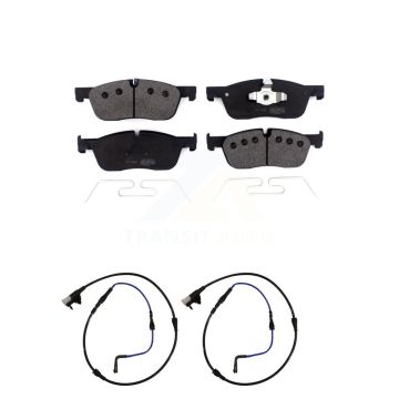 Front Semi-Metallic Disc Brake Pads And Wear Sensors Kit For Jaguar XE XF KPW-100859