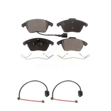 Front Semi-Metallic Brake Pads & Extra Wear Sensor Kit For 2012-2013 Audi TT Quattro 2.0L KPW-100865