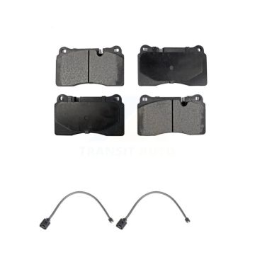 Front Semi-Metallic Disc Brake Pads And Wear Sensors Kit For Volkswagen Touareg KPW-100888