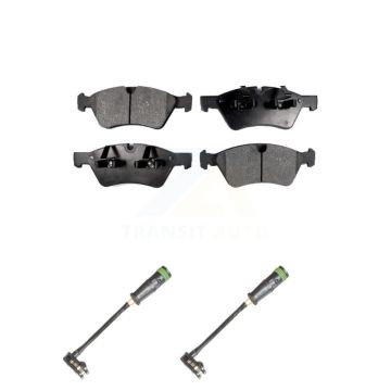 Front Semi-Metallic Brake Pad Wear Sensor Kit For Mercedes-Benz E550 4Matic with AWD 5.5L KPW-100900