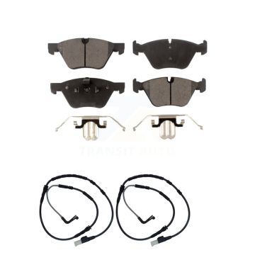 Front Semi-Metallic Disc Brake Pads And Wear Sensors Kit For BMW Z4 KPW-100939