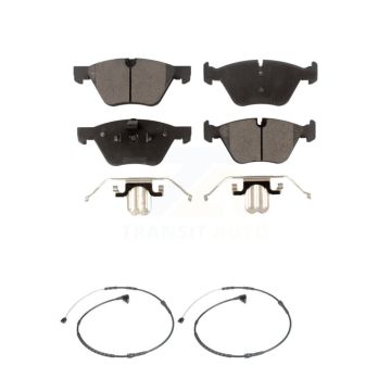 Front Semi-Metallic Disc Brake Pads And Wear Sensors Kit For BMW Z4 KPW-100940