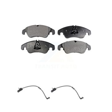 Front Semi-Metallic Disc Brake Pads And Wear Sensors Kit For Audi A7 Quattro A6 KPW-100955