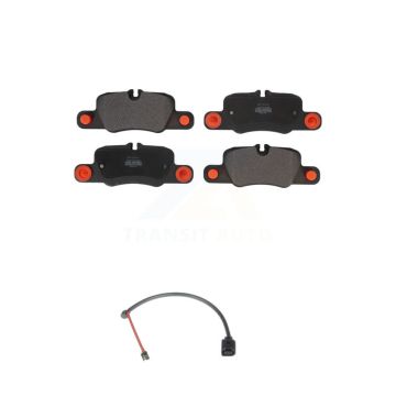Rear Semi-Metallic Brake Pads Wear Sensor Kit For 19 Porsche 911 3.0L With Cast Iron Disc KPW-101046