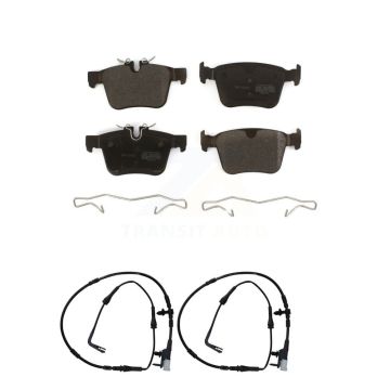 Rear Semi-Metallic Disc Brake Pads And Wear Sensors Kit For Jaguar XE XF KPW-101121
