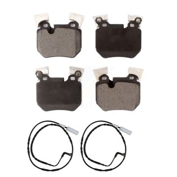 Rear Semi-Metallic Disc Brake Pads And Wear Sensors Kit For BMW 135i 135is 3.0L KPW-101131
