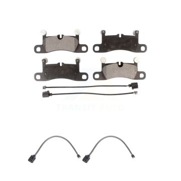 Rear Semi-Metallic Disc Brake Pads And Wear Sensors Kit For Porsche Cayenne with Harness KPW-101135