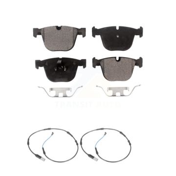 Rear Semi-Metallic Disc Brake Pads And Wear Sensors Kit For 2009-2010 BMW 535i 3.0L KPW-101168