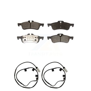 Rear Semi-Metallic Disc Brake Pads And Wear Sensors Kit For 2006 Mini Cooper 1.6L KPW-101172