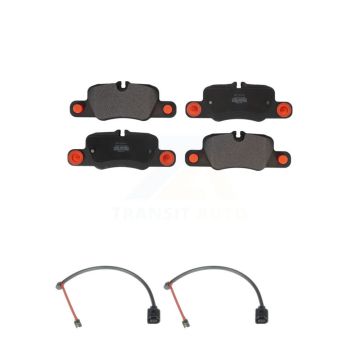 Rear Semi-Metallic Brake Pads Wear Sensor Kit For 19 Porsche 911 3.0L With Cast Iron Disc KPW-101182