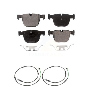 Rear Semi-Metallic Disc Brake Pads And Wear Sensors Kit For BMW 535i GT xDrive 550i KPW-101184