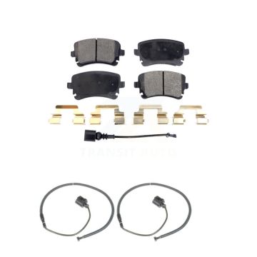 Rear Semi-Metallic Disc Brake Pads & Extra Wear Sensor Kit For Volkswagen Phaeton Audi S6 KPW-101222