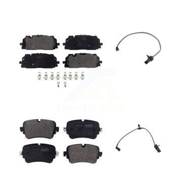 Front Rear Semi-Metallic Disc Brake Pads And Wear Sensors Kit For Audi Q7 Q8 A8 Quattro KPW-101243