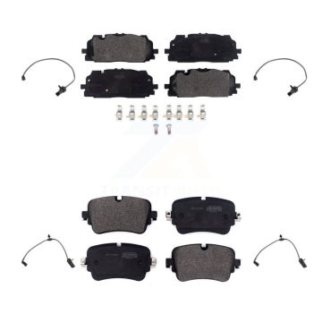 Front Rear Semi-Metallic Disc Brake Pads And Wear Sensors Kit For Audi Q7 Q8 A8 Quattro KPW-101268