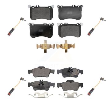 Front Rear Semi-Metallic Disc Brake Pad And Wear Sensor Kit For Mercedes-Benz CLS550 E550 KPW-101353