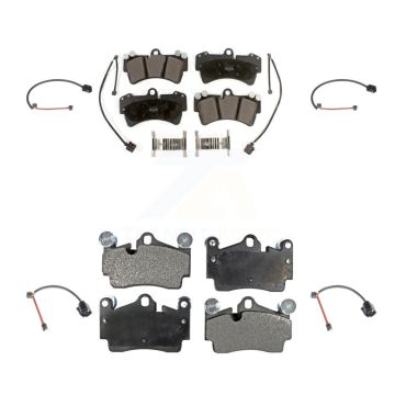 Front Rear Semi-Metallic Disc Brake Pad Extra Wear Sensor Kit For Audi Q7 Porsche Cayenne KPW-101355