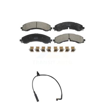 Front Semi-Metallic Brake Pads Wear Sensor Kit For GMC Chevrolet Sierra 2500 HD Silverado KPW-101389