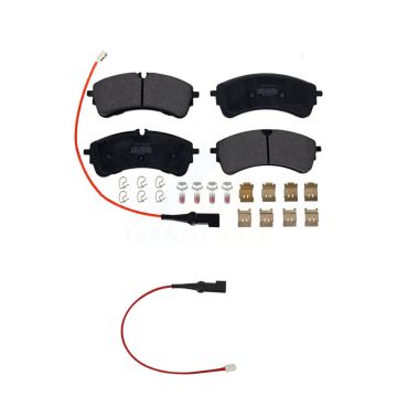 Rear Semi-Metallic Disc Brake Pads And Extra Wear Sensors Kit For Ford Transit-350 HD KPW-101431