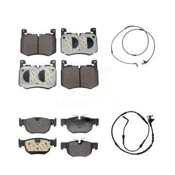 Front Rear Semi-Metallic Brake Pad And Wear Sensor Kit For Jaguar F-Pace Land Rover Range KPW-101433