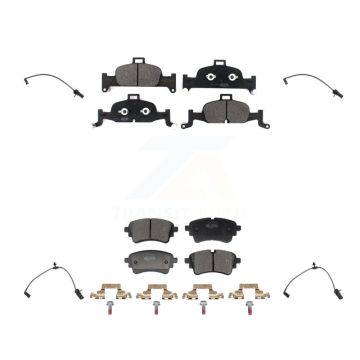 Front Rear Semi-Metallic Disc Brake Pads Wear Sensor Kit For Audi A5 Sportback A4 Quattro KPW-101503