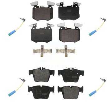 Front Rear Semi-Metallic Disc Brake Pads And Wear Sensors Kit For Mercedes-Benz GLC300 KPW-101515
