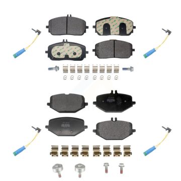 Front Rear Semi-Metallic Disc Brake Pad And Wear Sensor Kit For Mercedes-Benz GLE350 G550 KPW-101516