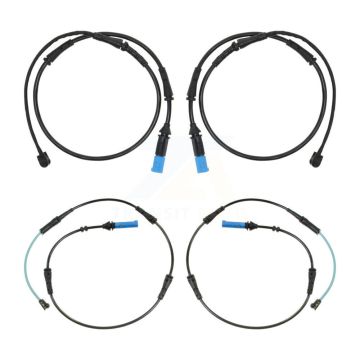 Front Rear Brake Pads Wear Sensor (4 Pack) For 20 BMW X6 3.0L 4.4L with Disc rear brakes KSE-100138