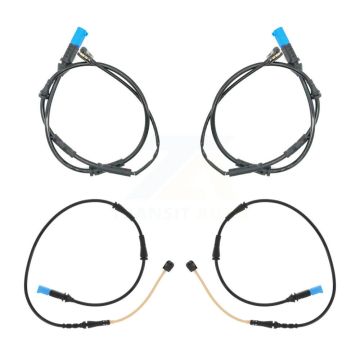 Front Rear Brake Pads Wear Sensor (4 Pack) For BMW X4 KSE-100140