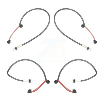 Front Rear Brake Pads Wear Sensor (4 Pack) For Porsche 911 without Ceramic Rotor KSE-100153
