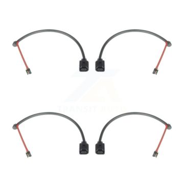 Front Rear Brake Pads Wear Sensor (4 Pack) For 2019 Porsche 911 3.0L with Ceramic Rotor KSE-100196