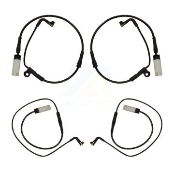 Front Rear Brake Pads Wear Sensor (4 Pack) For BMW 535i xDrive 525i KSE-100229