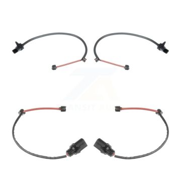 Front Rear Brake Pads Wear Sensor (4 Pack) For Porsche Macan with Ceramic Rotor KSE-100400