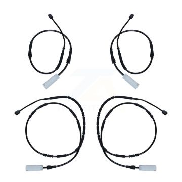 Front Rear Brake Pads Wear Sensor (4 Pack) For BMW 128i 125i KSE-100409