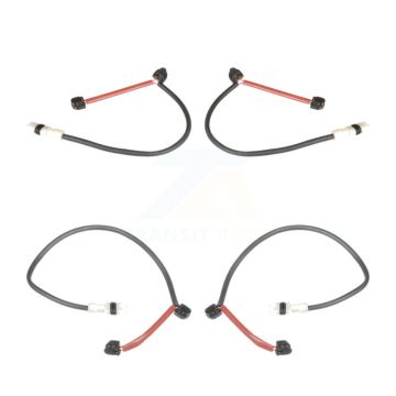 Front Rear Brake Pads Wear Sensor (4 Pack) For 10-11 Porsche 911 without Ceramic Rotor KSE-100413