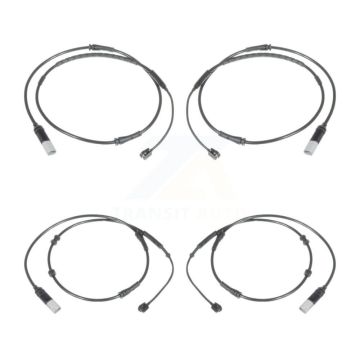 Front Rear Brake Pads Wear Sensor (4 Pack) For 2012 BMW 750i GAS engine KSE-100445