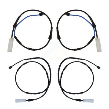 Front Rear Brake Pads Wear Sensor (4 Pack) For BMW 135i 3.0L KSE-100447