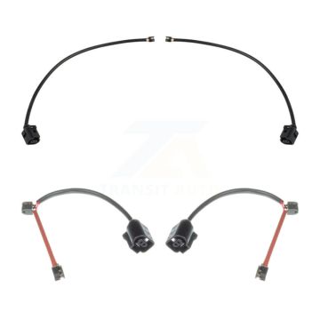 Front Rear Brake Pads Wear Sensor (4 Pack) For Audi Q7 with Ceramic Composite KSE-100500