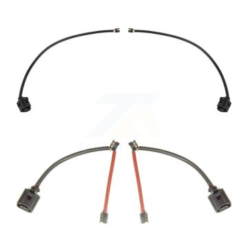 Front Rear Brake Pads Wear Sensor (4 Pack) For Audi Q7 with Ceramic Composite KSE-100501