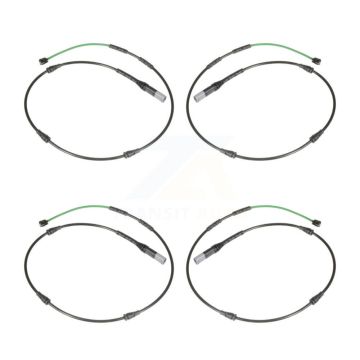 Front Rear Brake Pads Wear Sensor (4 Pack) For 2015-2016 BMW X5 M with 4.4L KSE-100509