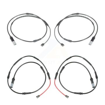 Front Rear Brake Pads Wear Sensor (4 Pack) For BMW 528i 535d KSE-100510