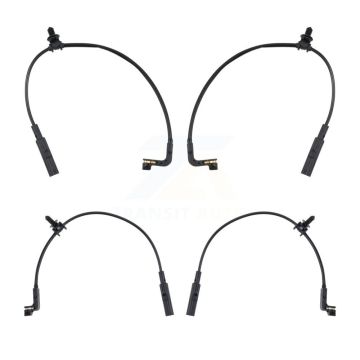 Front Rear Brake Pads Wear Sensor (4 Pack) For GMC Chevrolet Sierra 2500 HD Silverado KSE-100511