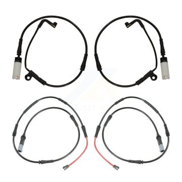 Front Rear Brake Pads Wear Sensor (4 Pack) For 2009-2010 BMW 528i xDrive 3.0L KSE-100512