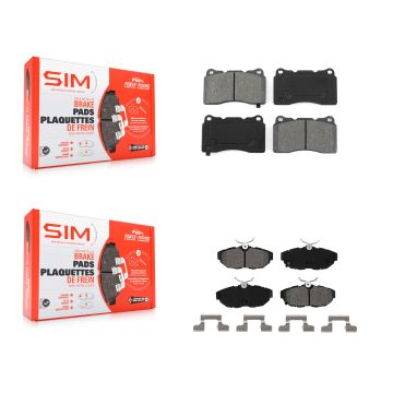 Front Rear Semi-Metallic Brake Pads Kit For Ford Mustang KSM-100008