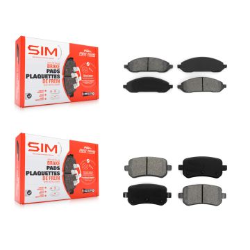 Front Rear Semi-Metallic Brake Pads Kit For 2004-2007 Ford Freestar Mercury Monterey KSM-100017