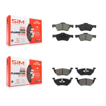 Front Rear Semi-Metallic Brake Pads Kit For Ford Escape Mercury Mariner KSM-100027