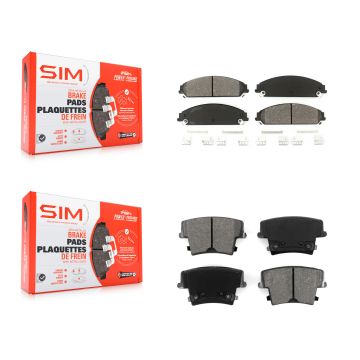 Front Rear Semi-Metallic Brake Pads Kit For Dodge Chrysler 300 Charger Challenger Magnum KSM-100029
