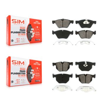Front Rear Semi-Metallic Brake Pads Kit For BMW 525i KSM-100031