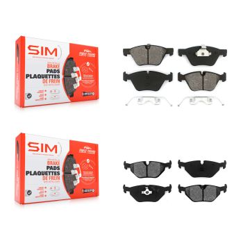 Front Rear Semi-Metallic Brake Pads Kit For BMW 528i 525i KSM-100034