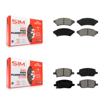 Front Rear Semi-Metallic Brake Pad Kit For Pontiac Montana Chevrolet Uplander Buick Relay KSM-100041
