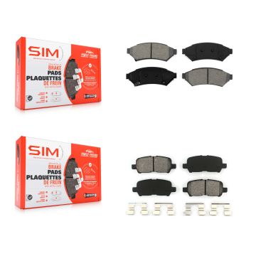 Front Rear Semi-Metallic Brake Pads Kit For Buick LaCrosse Pontiac Grand Prix Allure KSM-100042